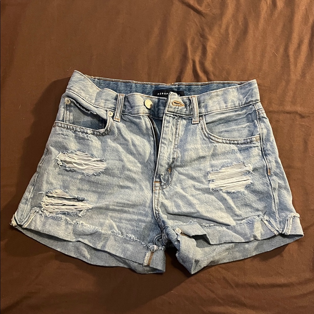 High-waisted Aeropostale Denim Shorts